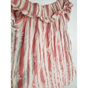 Misa Los Angeles Coral Embroidered Floral Size XS Stretch Elastic Made in U.S.A.